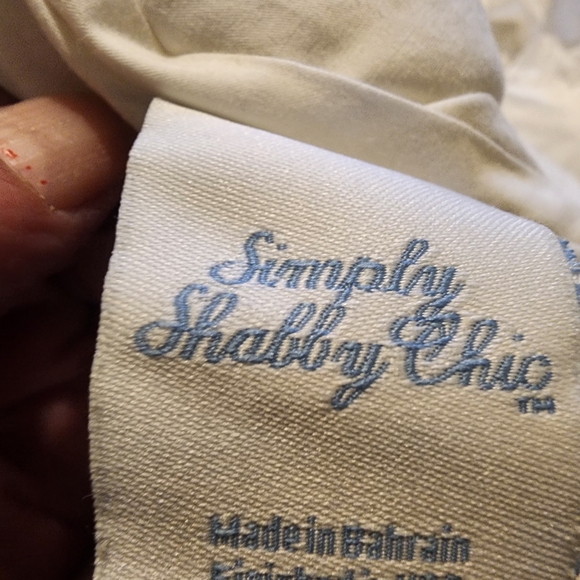 Simple Shabby Chic White Ruffled Duvet Cover Twin/Full 67X89" - Picture 3 of 6